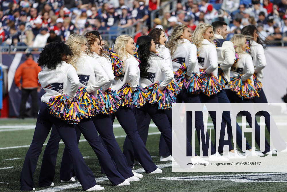 New England Patriots cheerleaders perform during a game at Foxboro