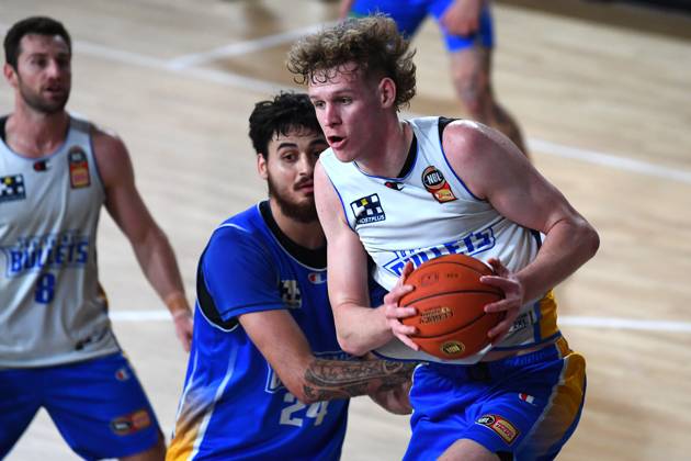 NBL BULLETS TRAINING, Rocco Zikarsky of the Bullets in action during an ...