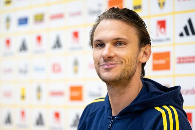 Albin Ekdal of the Swedish football national team at a training session ...
