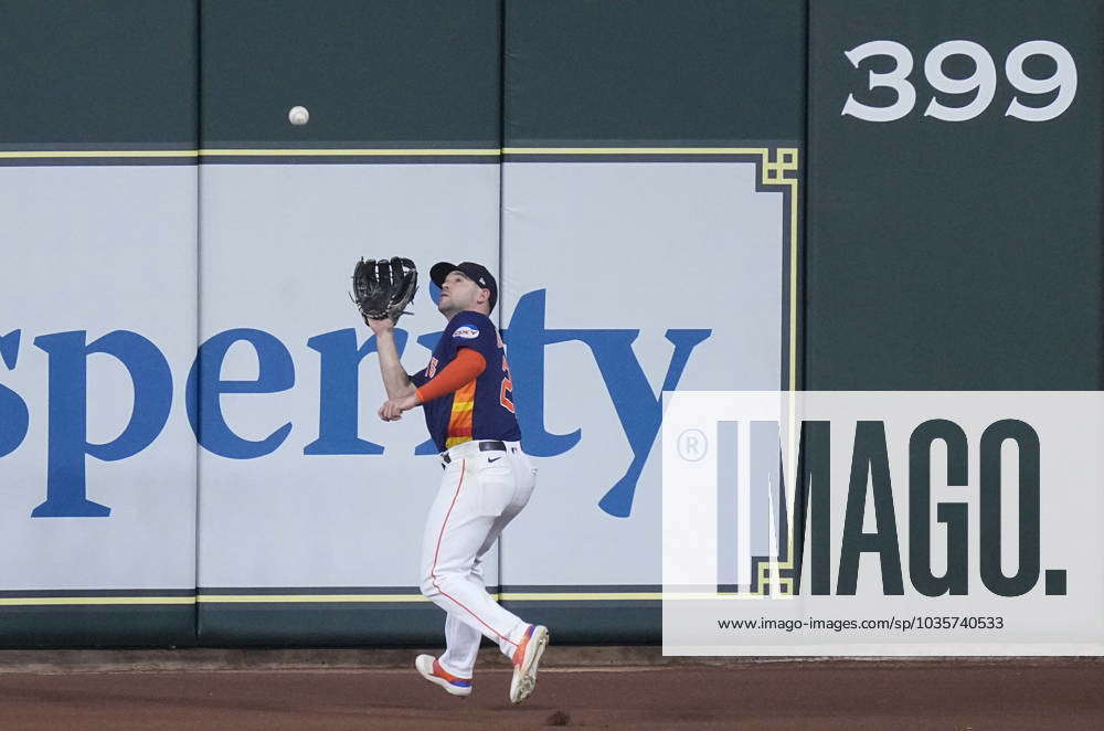 Houston Astros center fielder Chas McCormick makes a diving catch on a  drive from Texas Rangers