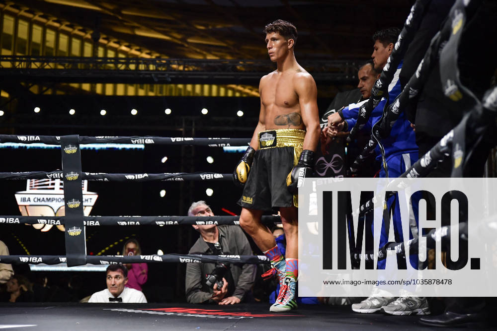 IBA Champions Fight - Paris Dutch boxer Gradus Kraus stands up before ...