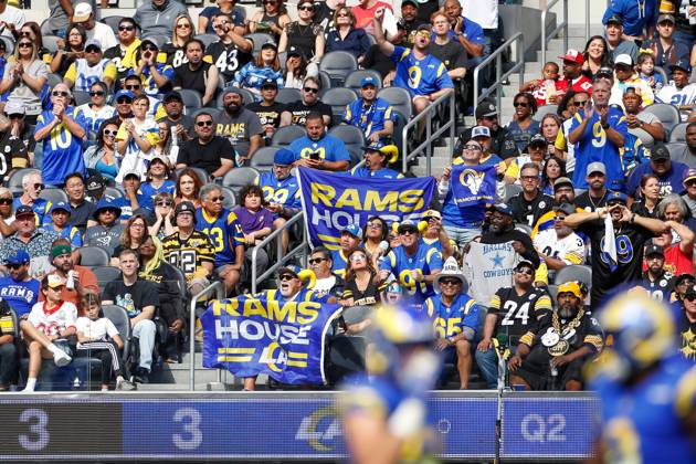 INGLEWOOD, CA - OCTOBER 15: Los Angeles Rams offensive lineman Coleman ...