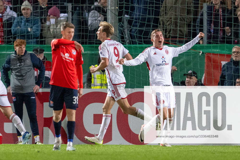 Goal celebration Isak Bergmann Johannesson 8 Fortuna Duesseldorf II ...