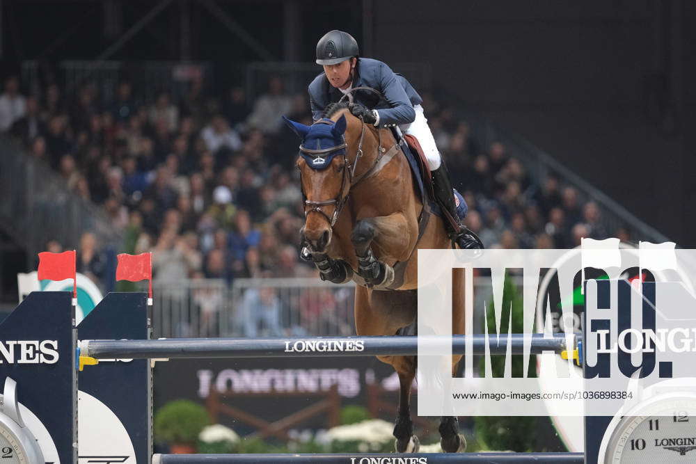 Ben Maher GBR riding Dallas Vegas Batilly in action during the