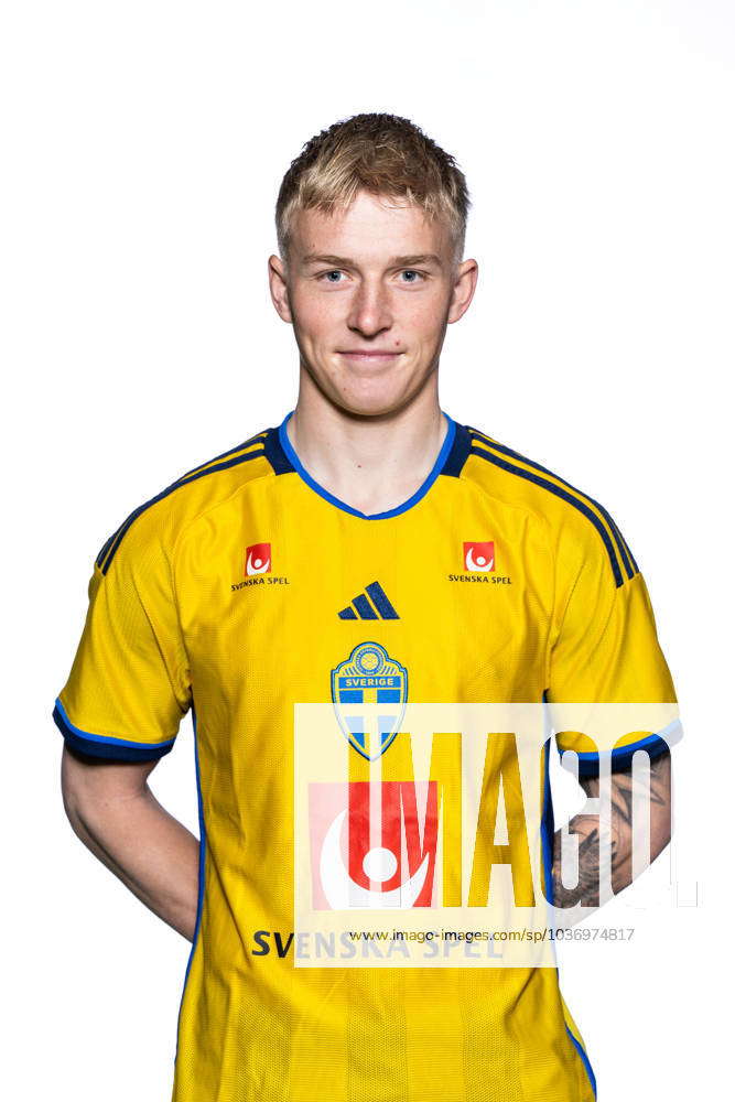 231115 Melker Widell of the Swedish under 21 national football team ...