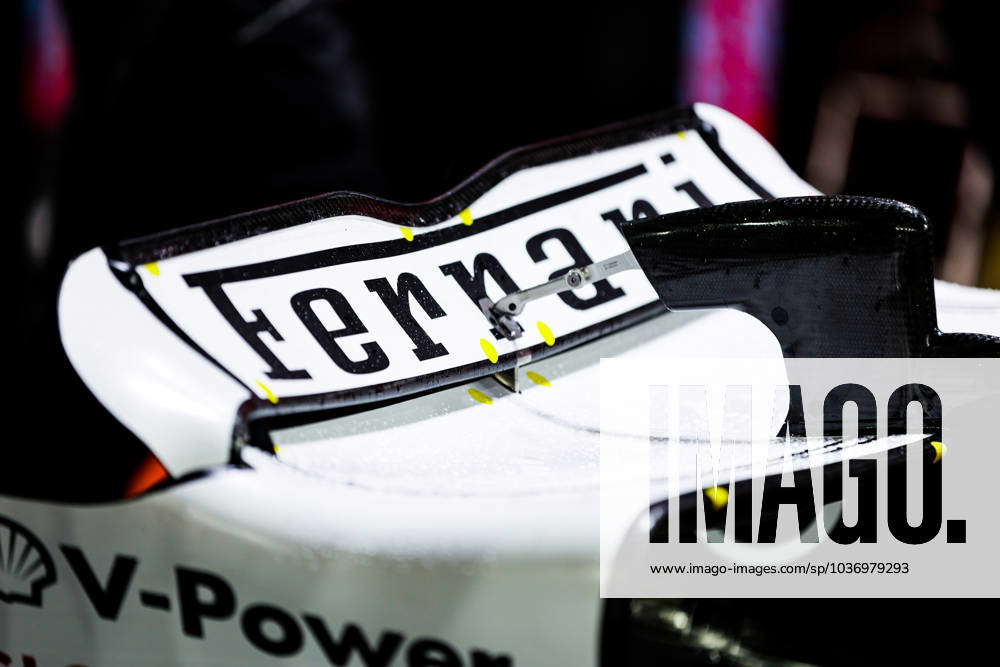 Scuderia Ferrari SF-23, mechanical detail, rear wing during the 2023 ...