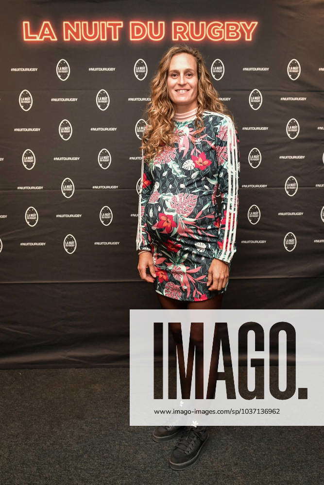 La Nuit Du Rugby Paris French Surfer Justine Dupont Poses For A