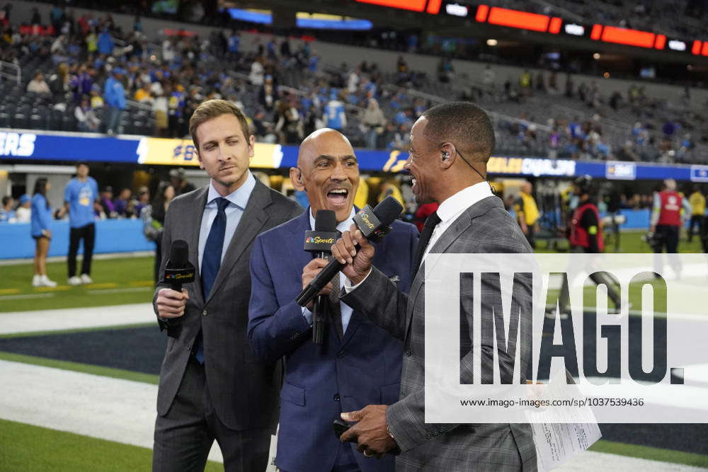 INGLEWOOD, CA - NOVEMBER 26: Jac Collinsworth, Tony Dungy and Rodney ...