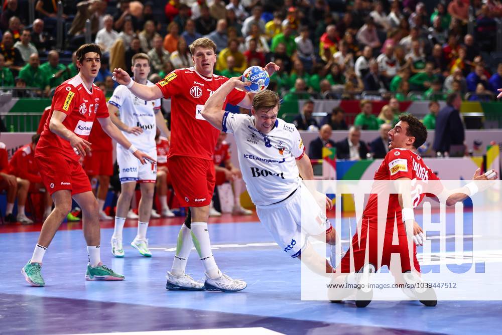 Goal throw by Janus Dadi Smarason Iceland Austria vs Iceland, Handball ...