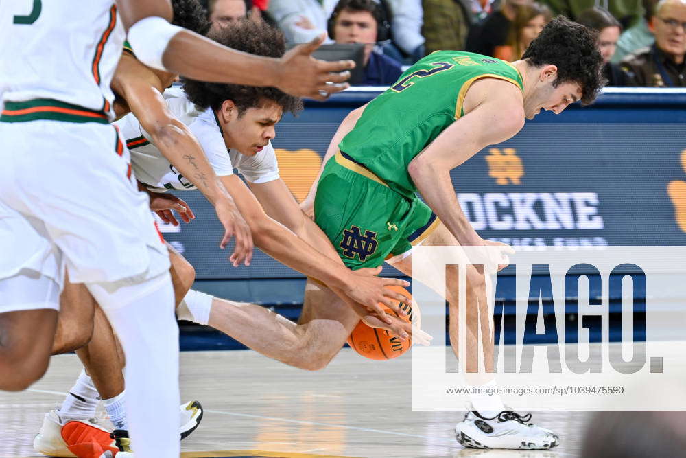 NCAA, College League, USA Basketball Miami (FL) at Notre Dame Jan 24