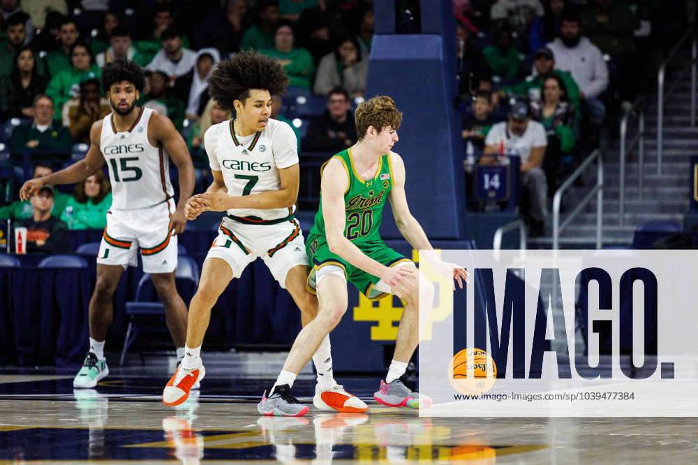 NCAA, College League, USA Basketball 2024 Miami vs Notre Dame JAN 24