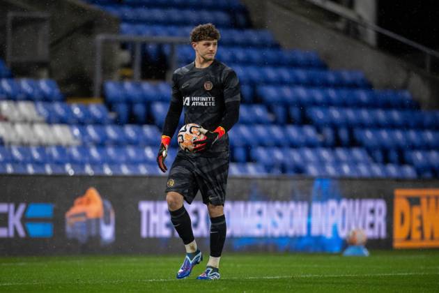 LONDON, ENGLAND - FEBRUARY 08: goalkeeper Max Merrick of Chelsea during ...