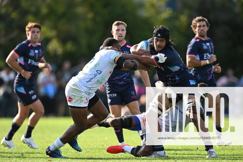 SUPER RUGBY REBELS DRUA TRIAL, Daniel Maiava of the Rebels (right) in ...