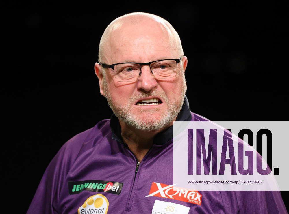 Darts World Senior Darts Andy Hamilton in action during the 2024 World