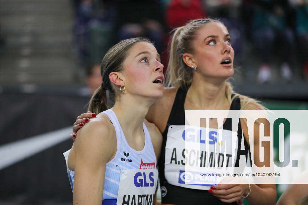 German Indoor Championships on 18 02 24 in Leipzig 400m womens final ...