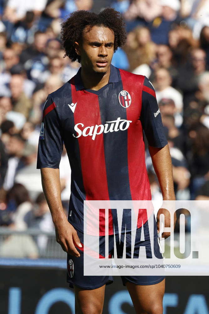 Joshua Zirkzee of Bologna FC looks on during the Serie A football