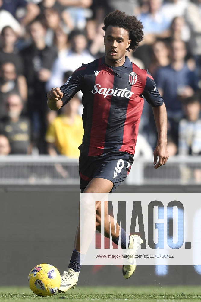 Joshua Zirkzee of Bologna FC looks on during the Serie A football