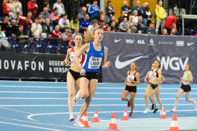 Linda Meier (LAV Stadtwerke Tübingen) während des Finals über 3000 ...