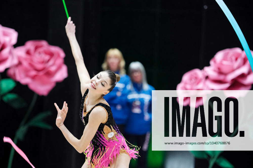 February 17, 2024, Chieti, Italy: Italian rhythmic gymnast Maria ...