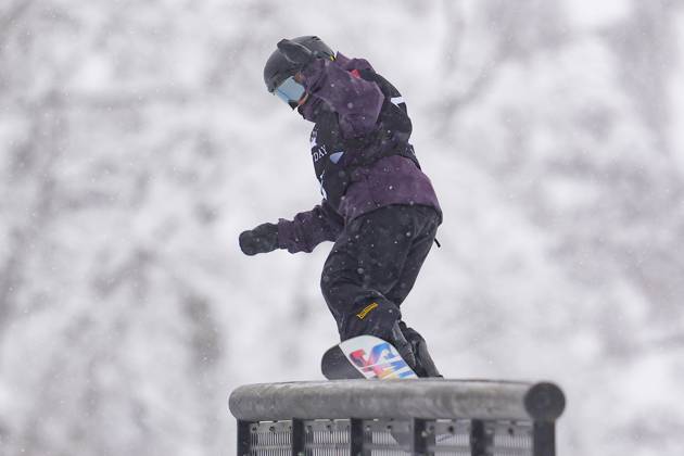 スノーボード momo Momo Suzuki, FEBRUARY 28, 2024 - Snowboarding : COWDAY SLOPE