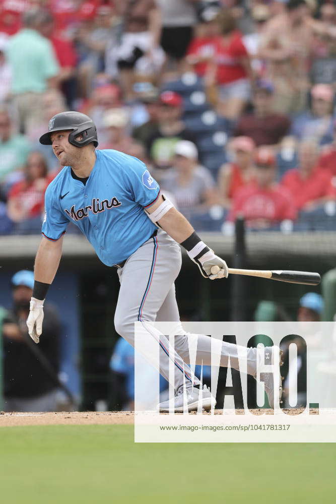 March 1, 2024, Clearwater, Florida, USA: Miami Marlins Third Baseman ...