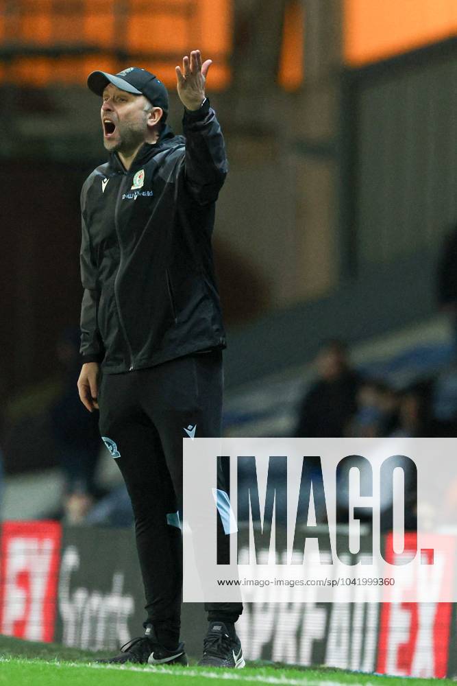 Blackburn Rovers manager John Eustace Blackburn Rovers v Millwall, EFL ...