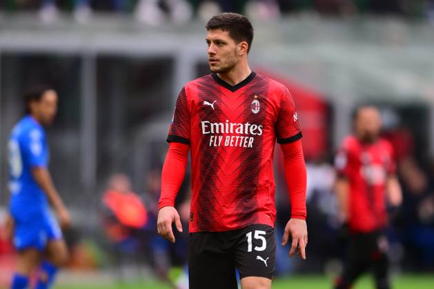 Luka Jovic Of Ac Milan Look On Serie A Tim Ac Milan Vs Empoli Fc San