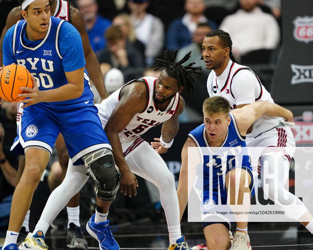 NCAA, College League, USA Basketball 2024 Big 12 BYU vs Texas Tech MAR