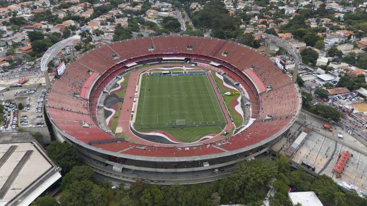 Match between Sao Paulo and Novo Horizontino for the quarter-finals of ...