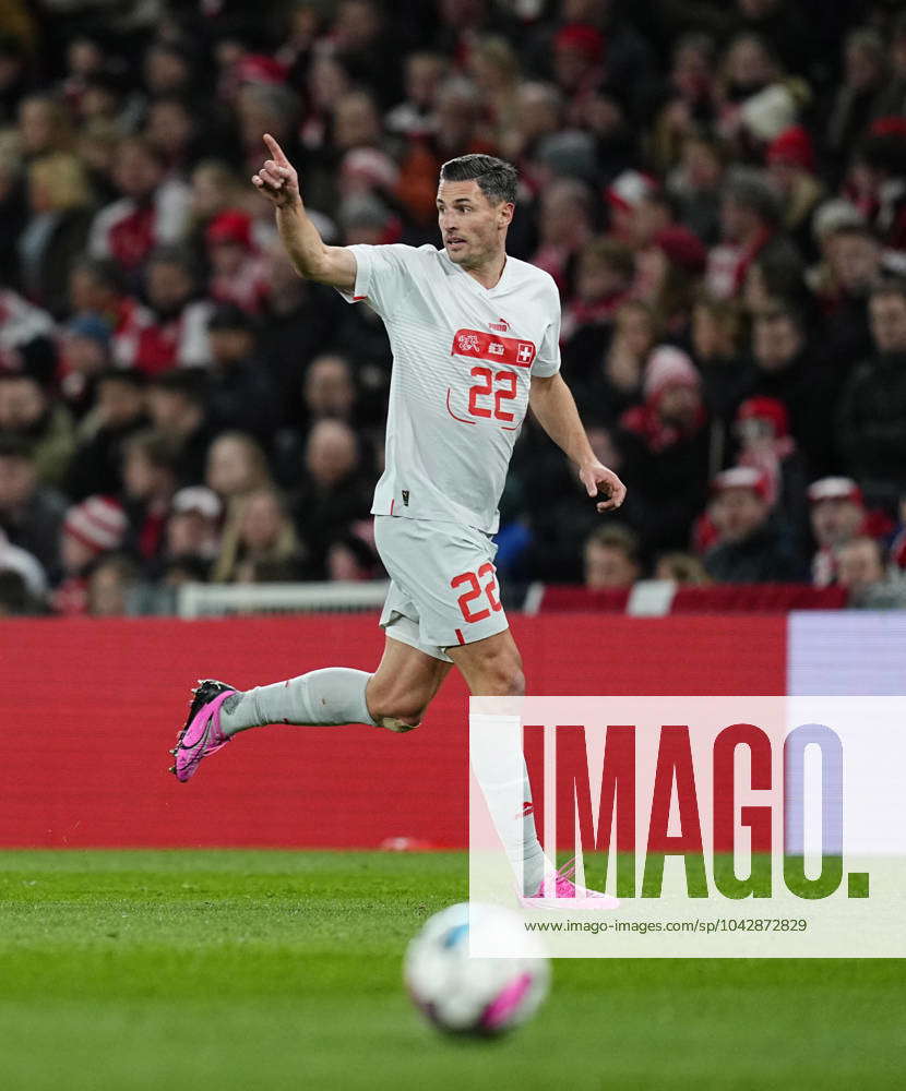 March 23 2024: Fabian Schar (Switzerland) controls the ball during a UEFA  Friendly game, Denmark