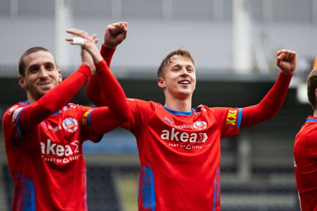 240316 Helsingborgs Lukas Kjellnäs celebrates after 2 0 during the ...