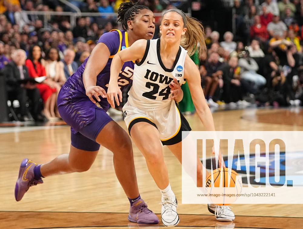 Syndication: The Des Moines Register Iowa Hawkeyes guard Gabbie Marshall  (24) drives to the basket