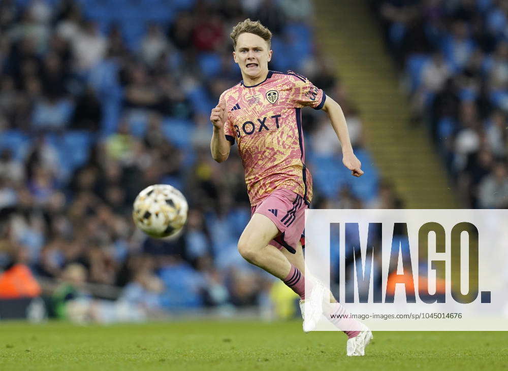 Manchester, England, 10th May 2024. Joe Richards of Leeds United during the  The FA Youth Cup