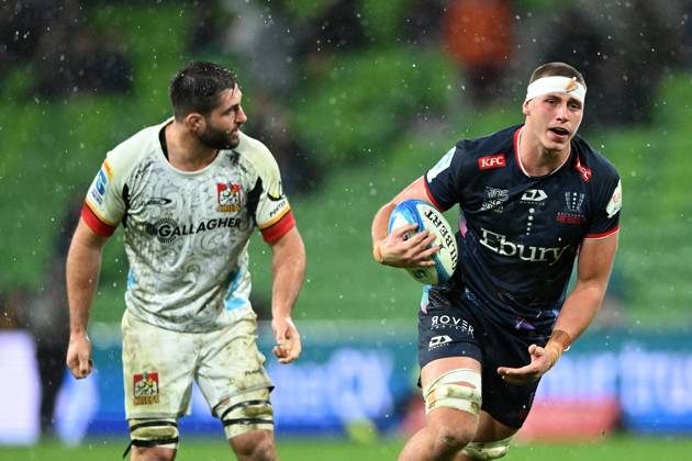 SUPER RUGBY REBELS CHIEFS, Josh Canham of the Rebels in action during ...