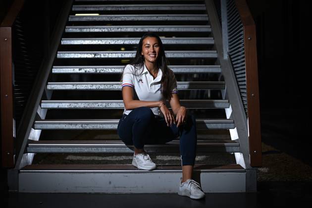 Sara BALZER poses for a portrait during the Media Day of the French ...
