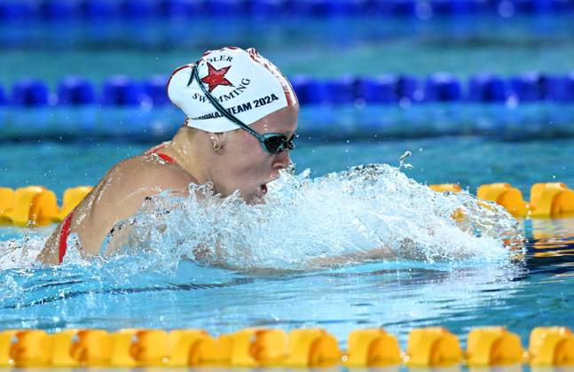 SWIMMING AUSTRALIAN TRIALS, Ella Ramsay in action during the heats of ...