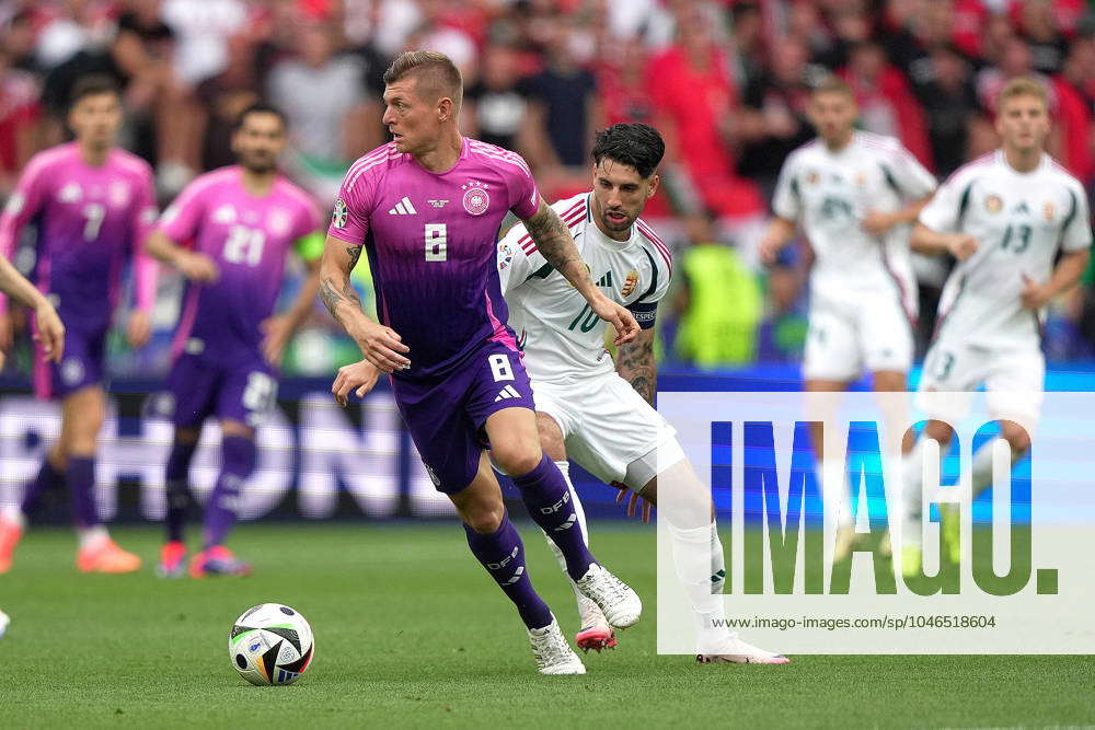 Germany s Toni Kroosfight for the ball with Hungary s Dominik Szoboszlai  during the Euro