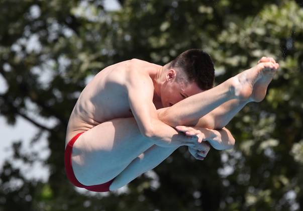 DIVING ALEXANDRU AVASILOAE, diver from Romania, at Diving Men s 1m ...