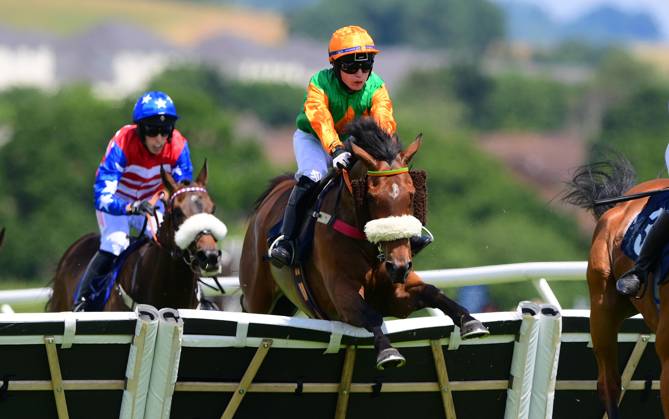 Newtown Races England Newton Abbot Races, Newton Abbot, UK - 25 June 2024 Shinji ridden by Mr ...