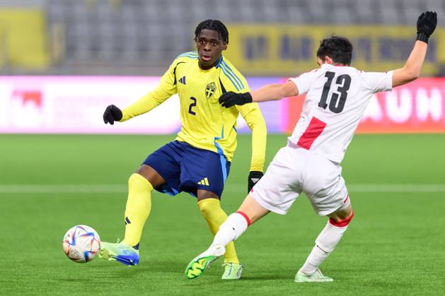 William Rashidi 241113 William Rashidi of Sweden during the under 19 Euro Qualifier ...