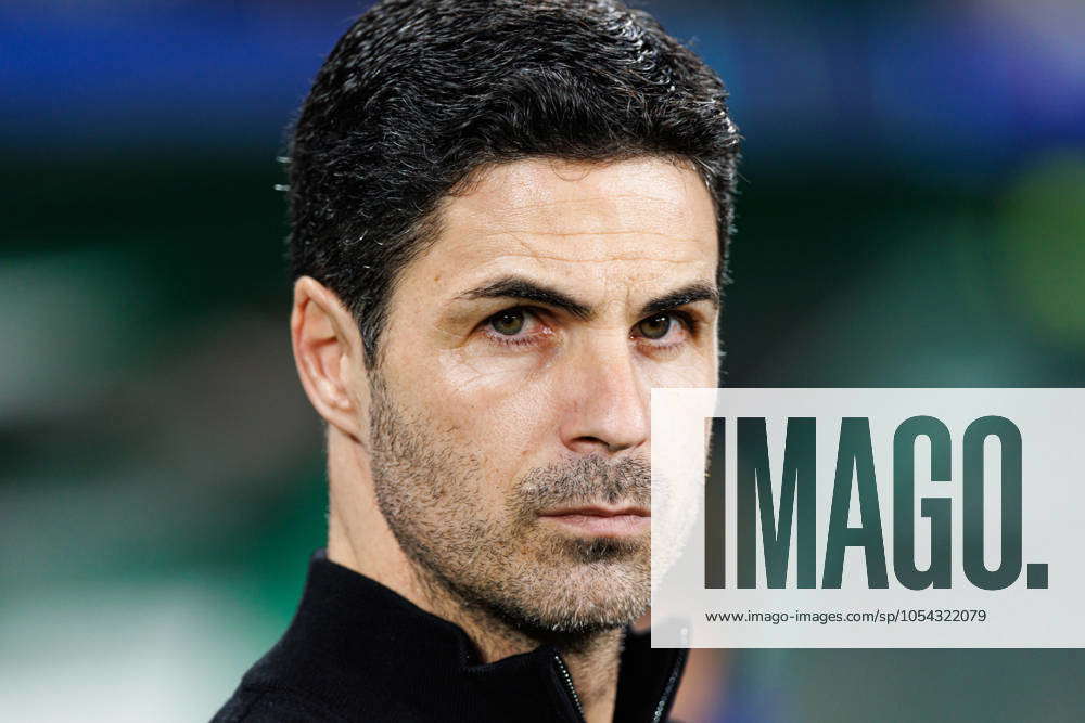 Mikel Arteta seen during UEFA Champions League game between teams of Sporting CP and Arsenal FC