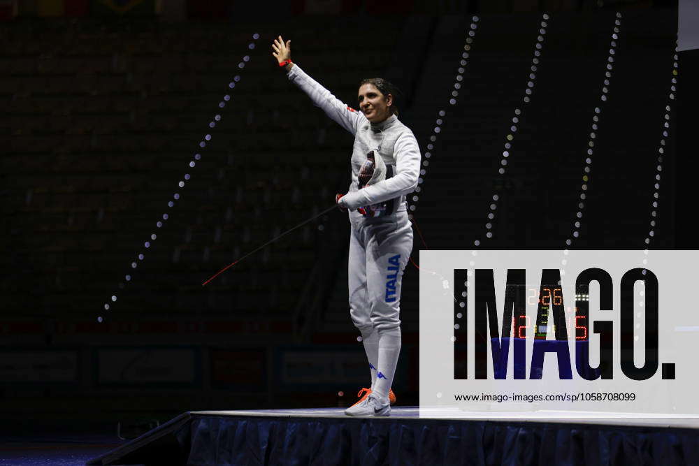 Arianna Errigo of Italy, during the semifinal of the Foil Grand Prix ...