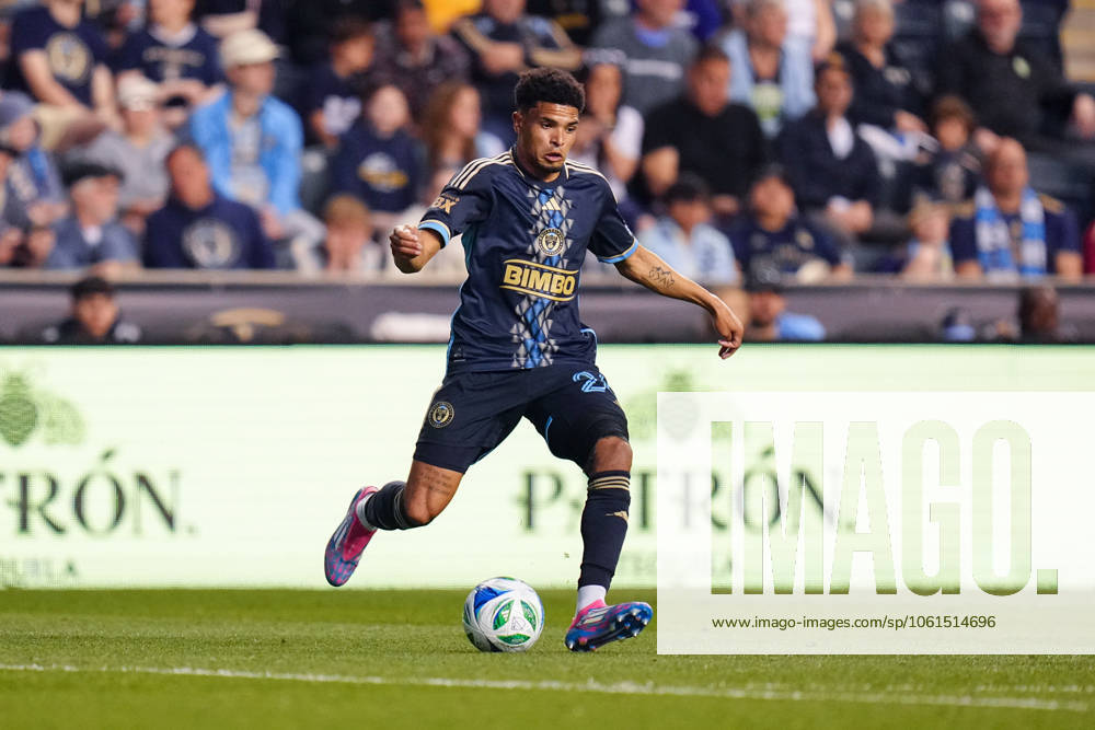 : Philadelphia Union Defender Nathan Harriel passes the ball during the ...