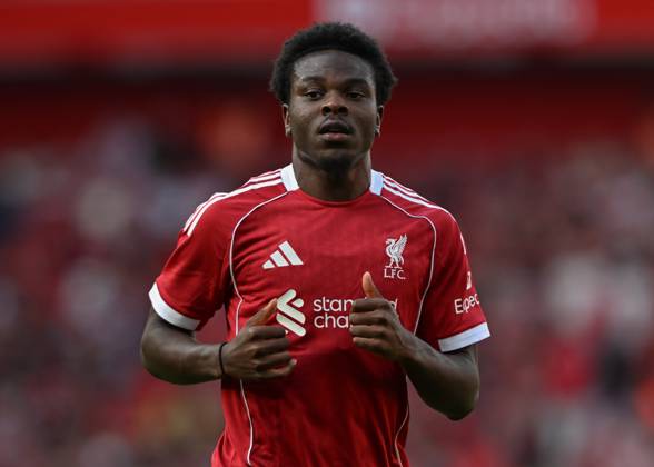 Liverpool, England, 4th August 2025. Wellity Lucky of Liverpool during the Liverpool vs Athletic Bilbao Pre Season Friendly match at Anfield, Liverpool. Picture credit should read: Cody Froggatt Sportimage EDITORIAL USE ONLY. No use with unauthorised audio, video, data, fixture lists, club league logos or live services. Online in-match use limited to 120 images, no video emulation. No use in betting, games or single club league player publications. SPI_154_CF_LIVERPOOL_V_ATHLETIC_BILBAO SPI-4044-0153