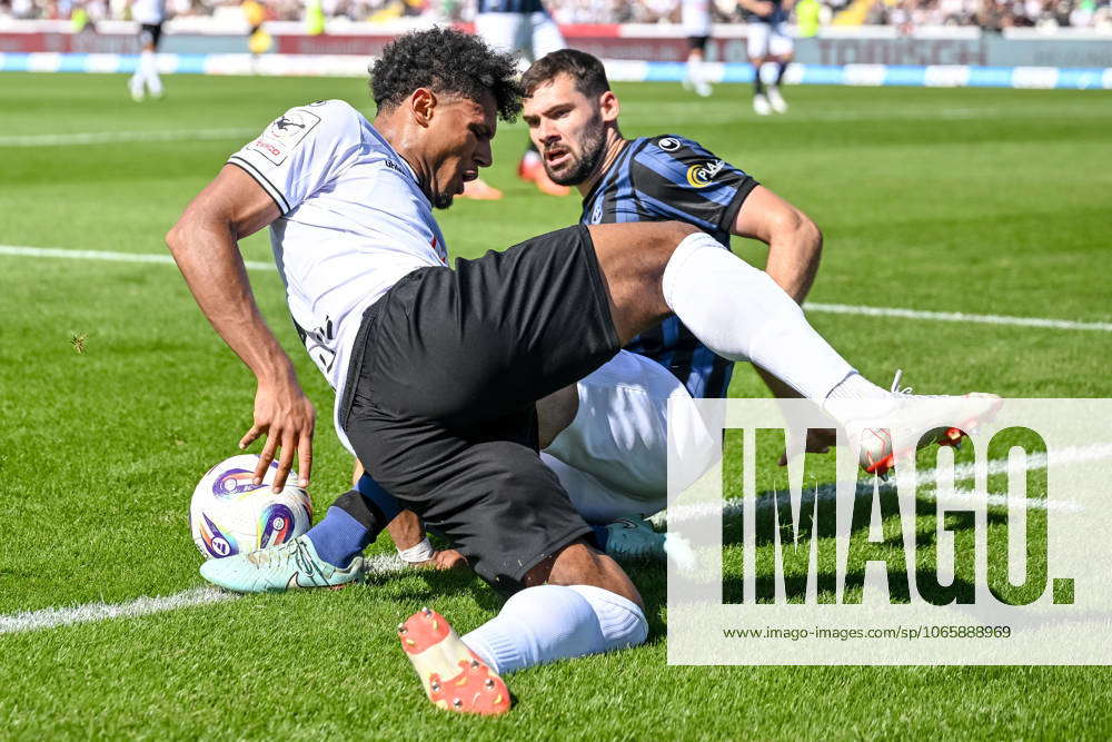 Paul Philipp Besong SSV Ulm 1846 Fußball und Tim Sechelmann SV Waldhof ...