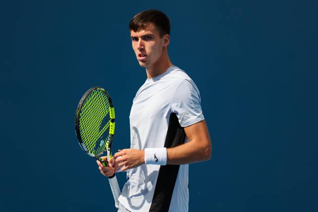 BEIJING, CHINA - SEPTEMBER 25: Fabian Marozsan of Hungary reacts in the Men  s Singles Round of