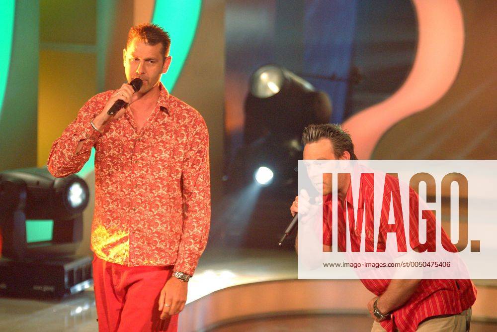 Sänger MC Miker G und Deejay Sven anlässlich der Sat.1Show Die Hit Giganten Sommerhits in Be Sänger MC Miker G und Deejay Sven anlässlich der Sat.1Show Die Hit Giganten Sommerhits in Be