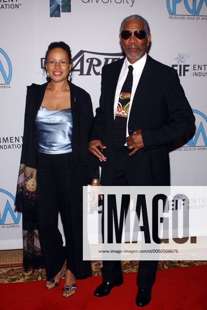 Schauspieler Morgan Freeman (re., USA) und Ehefrau Myrna Colley-Lee (li ...