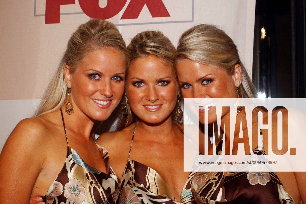 The Dahm Triplets Usa Vlnr Models Erica Dahm Jaclyn Dahm Und Nicole Dahm Während Der Fox 