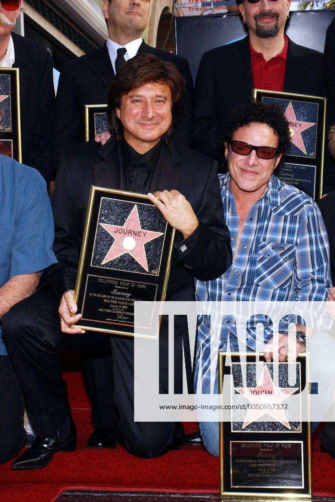 Ex-Journey-Sänger Steve Perry (li., USA) und Gitarrist Neal Schon (USA ...